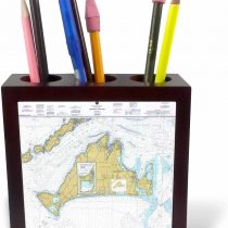 3dRose Keep Calm and Put Your Lipstick on-Tile Pen Holder, 5-Inch (Ph_214536_1), 5 Inches
