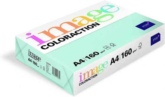 Image Coloraction Pale Blue (Lagoon) A4 210x297mm 160gm2/210mic fsc4 250sh/RM 5rm/BX - Image 2
