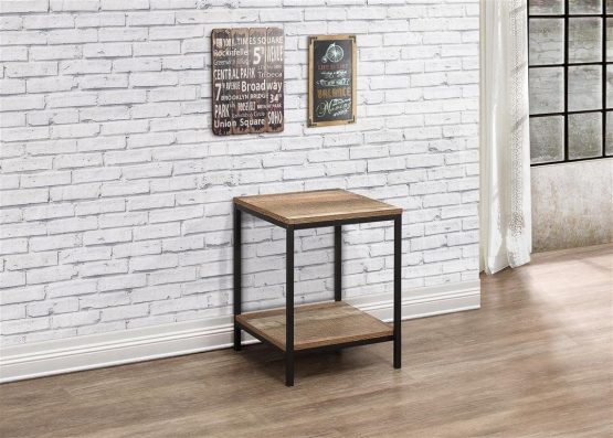 Birlea Urban Lamp Table, Wood, Rustic - Image 3
