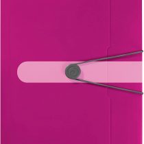 Herlitz Easy Orga To Go A4 PP Wallet Folder - Opaque Berry (Pack of 3)