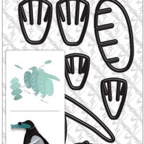 Docrafts 8-Piece 3D Penguin Carbonised Steel Large Dies
