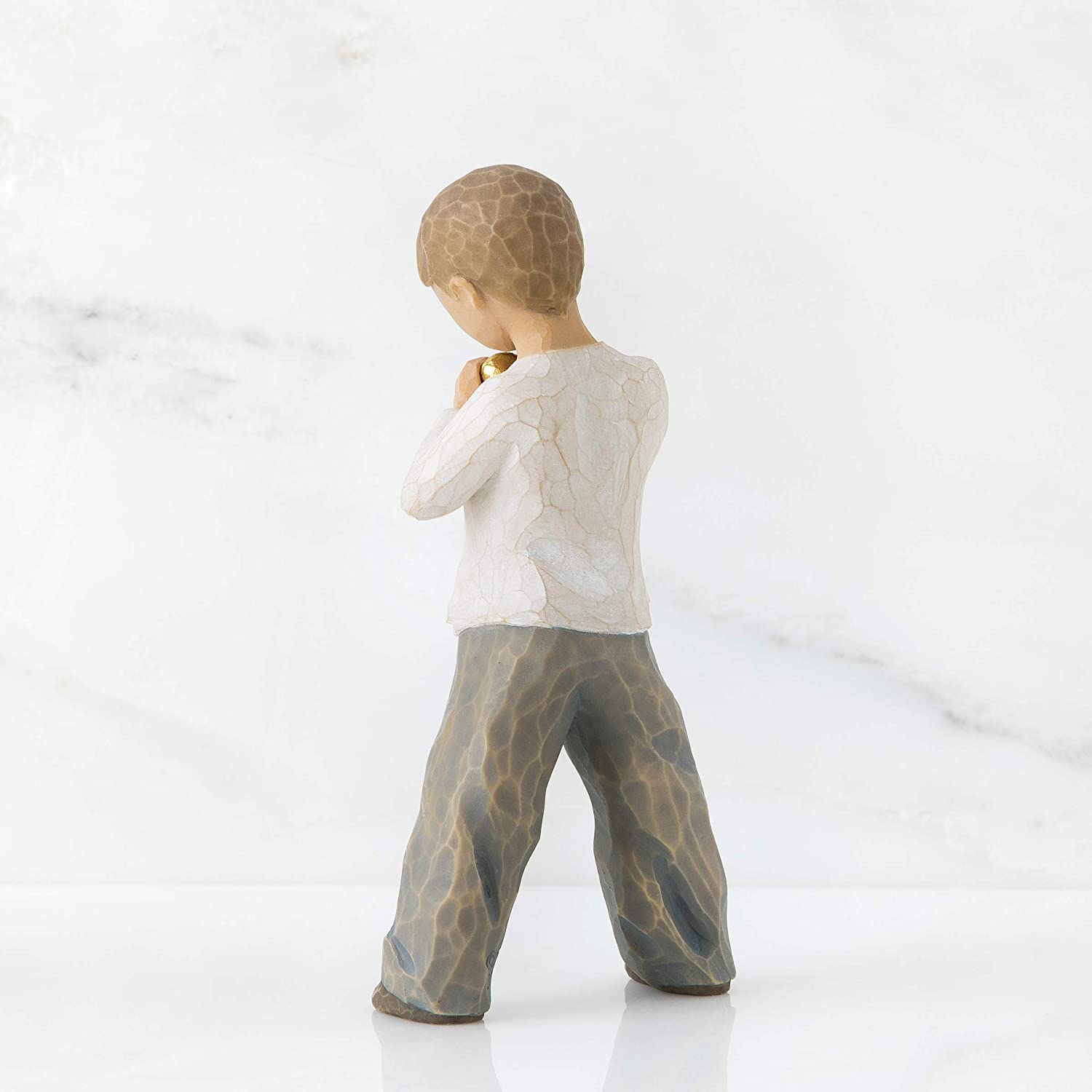 Willow Tree Heart Of Gold Boy Figurine, Natural, 6.6 x 3.7 - Image 4