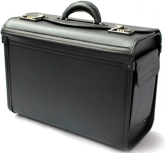 Tassia High Quality Business Case - Gun Metal Combination Locks