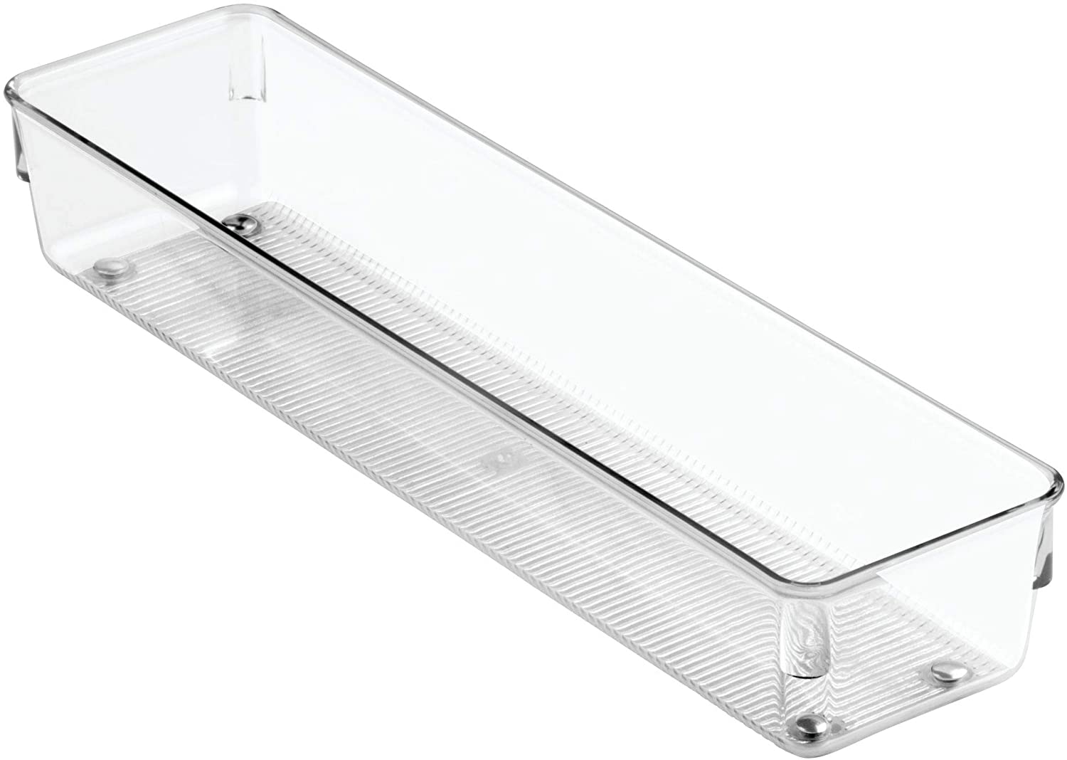 iDesign Drawer Organiser, Long and Slim Plastic Kitchen Drawer Insert ...