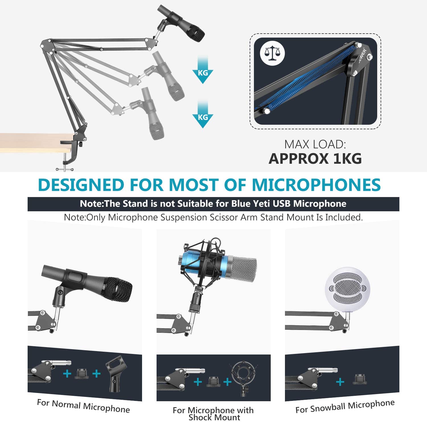 Neewer Microphone Arm Stand - Image 4