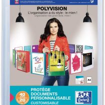 Elba Polyvision 20 Pocket A4 Display Book - Clear