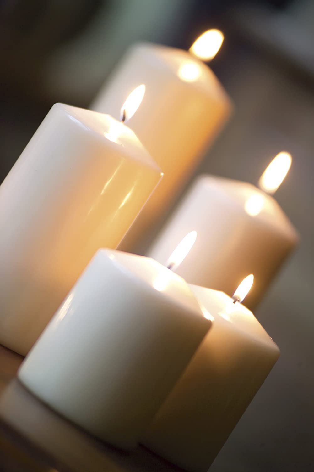 Ivyline S0073201037 Spaas Unscented Pillar Candle, ± 90 Hours, Ivory, 78mm Diameter, 200mm Height, Off-white, D 78 mm x H 200 mm - Image 2