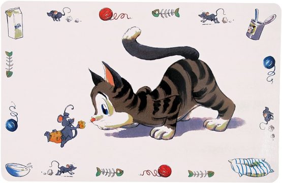 Trixie Comic Cat Print Place Mat, 44 x 28 cm