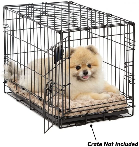 Mocha Swirl Fur Pet Bed 17 x 11 - inches - Image 2