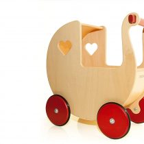 Moover Wooden Dolls Pram - Natural