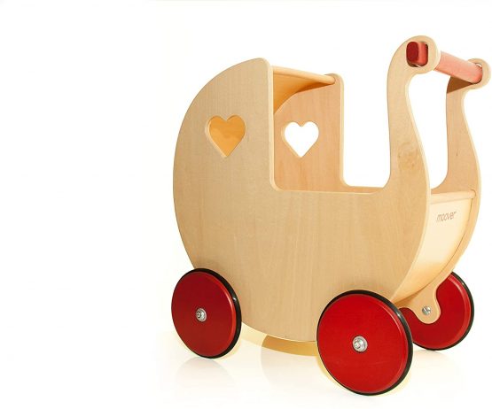 Moover Wooden Dolls Pram - Natural