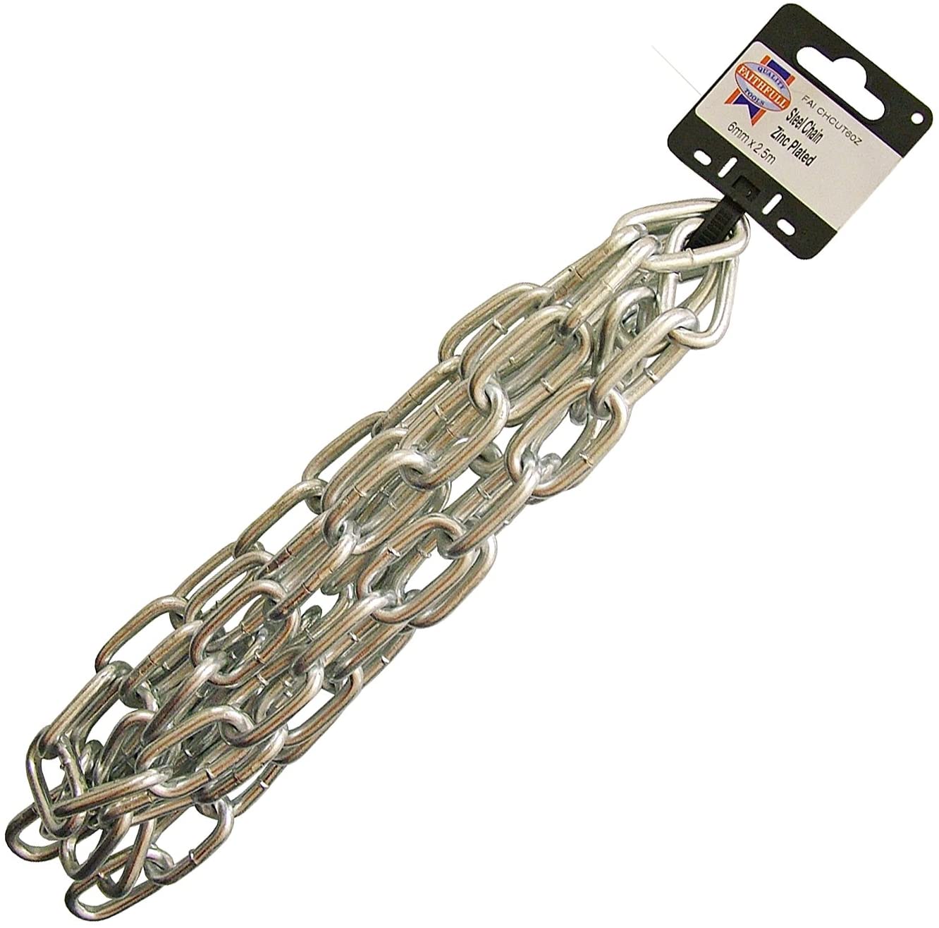 Faithfull Zinc Plated Steel Chain Reel A-Link, Mild Steel Welded, DIN5685