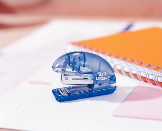 Rapid Mini Stapler, 10 Sheet Capacity, Ergonomic Plastic Body, Includes Staples, Fashion Baby Ray, 10184032 - Transparent Sky Blue - Image 2