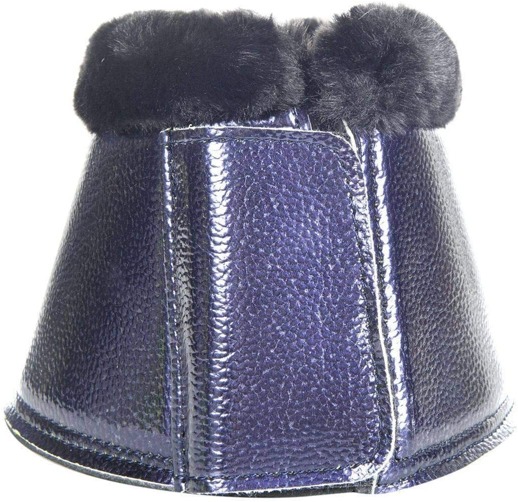 HKM Metallic Bell Boots Dark Blue XL, darkblue