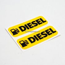 HastingsDesigner 2x DIESEL FUEL Laminated Weatherproof Car,Van,Taxi,Bus Vinyl Label Stickers