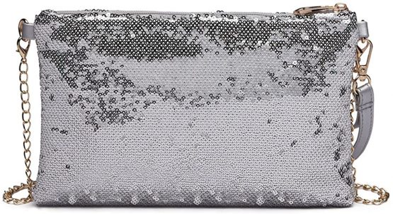Miss Lulu Mini Crossbody Bag For Women Clutch Chain Shoulder Bag Evening Party Shining Sequins - Image 3