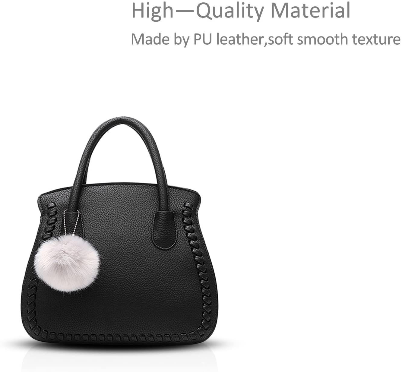 Nicole&Doris ladies/women/female handbag female bag handbags purse Senior PU handbags(Black) - Image 3