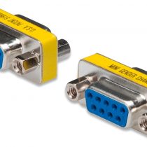 DIGITUS D-Sub 9 Gender Changer - Adapter - 9-pin female to female connector - RS-232 - RS-485 - TTL - metal housing