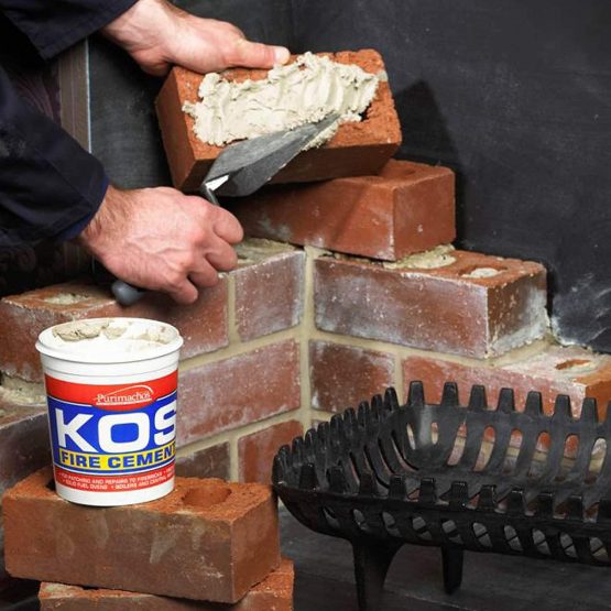 Everbuild KOS Fire Cement, Black, 1 kg - Image 3