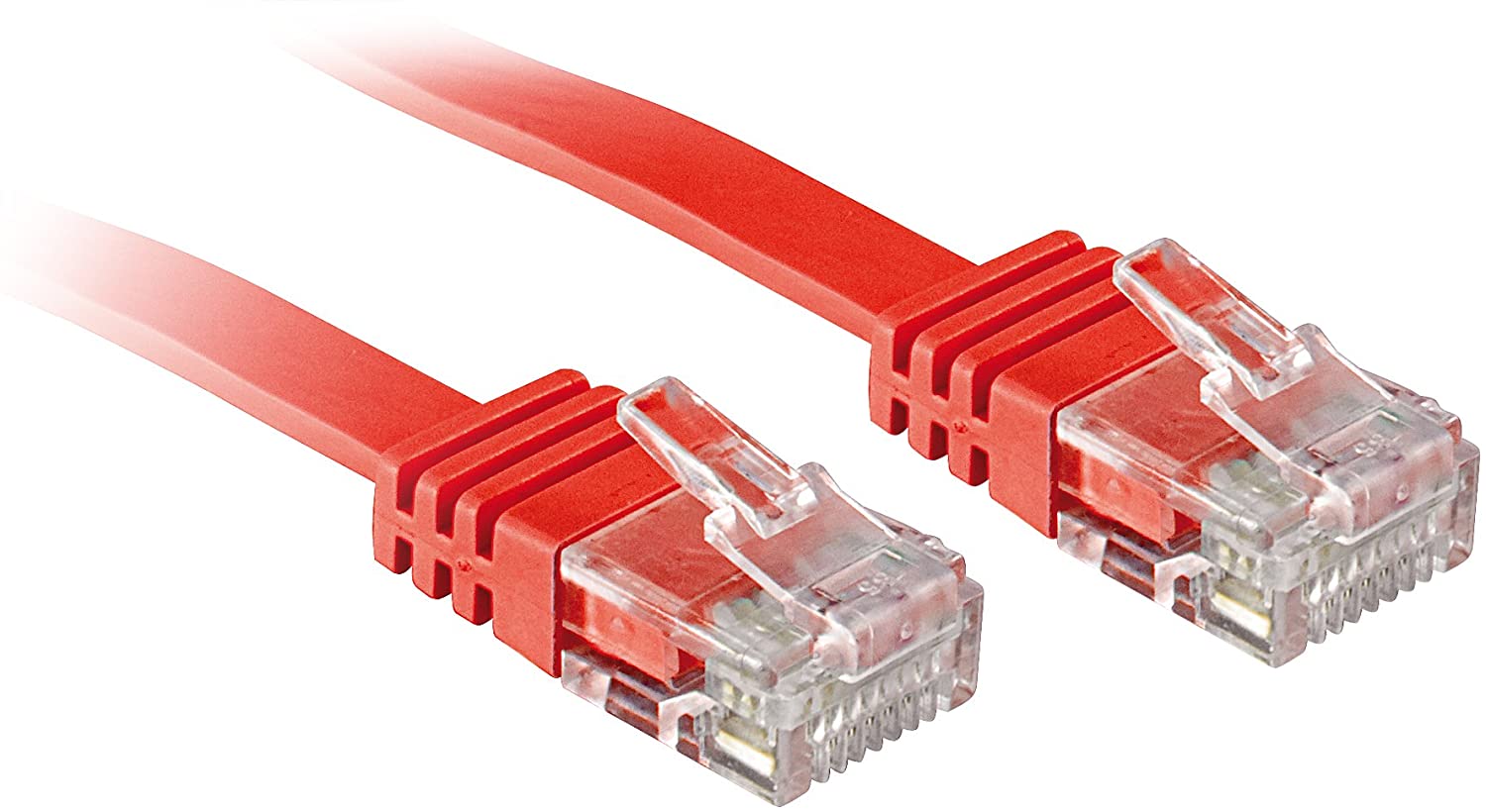LINDY 47513 - Cat.6 Flat Patch Cable Unshielded - Red - 3 m