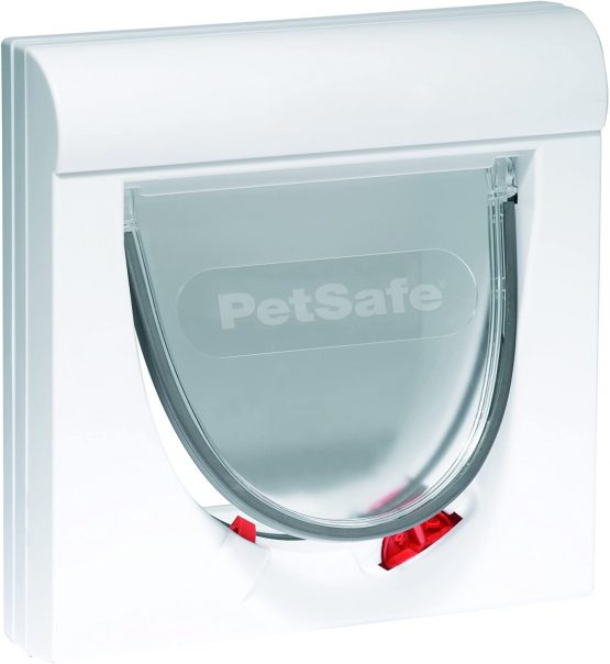 PetSafe Staywell, Magnetic Classic Cat Flap, Exclusive Entry, 4 Way Locking - White