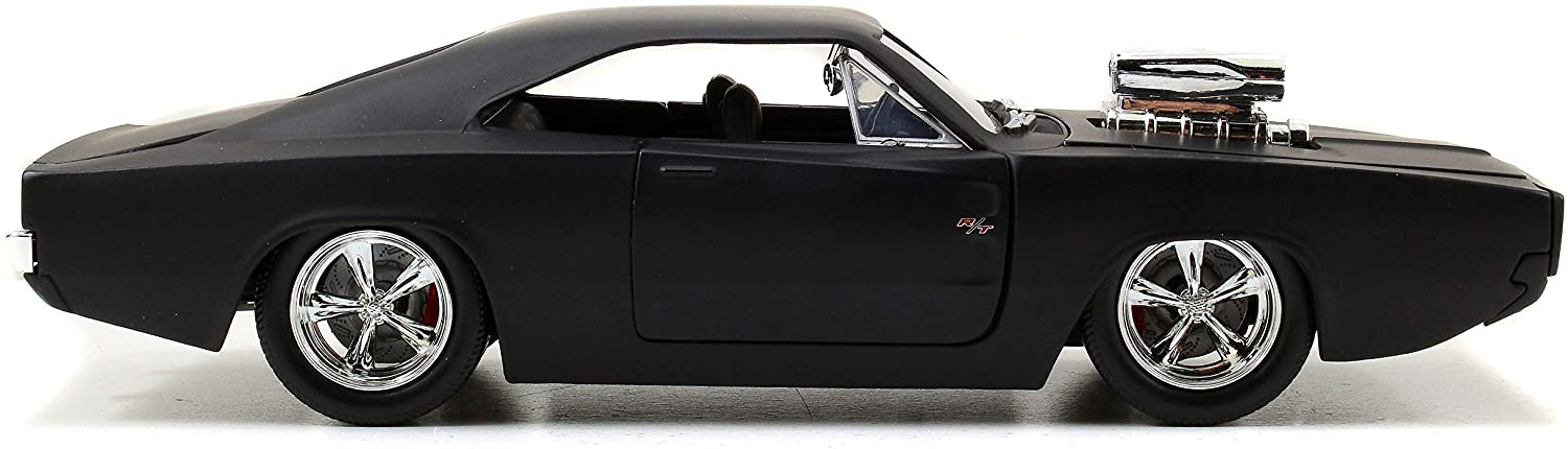 Jada 1:24 Fast & Furious Doms Charger - JA97174, Matte Primer Black, 1:24 Scale - Image 4