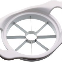 KitchenCraft Apple Corer and Slicer, Stainless Steel/Plastic, White, 11 cm