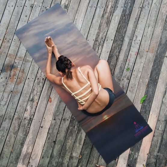 Yoga Yogee Unisex's Combo Yoga Mat, Sunrise, 180 x 60 cm - Image 3