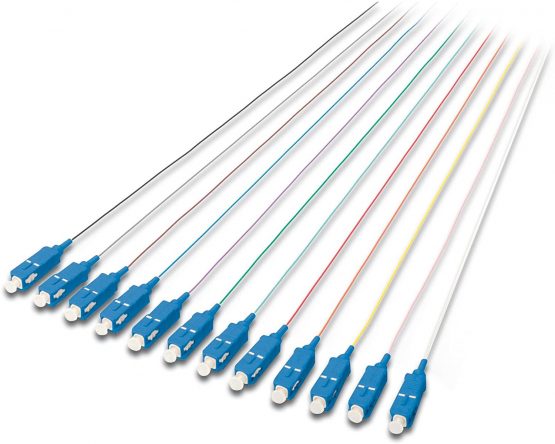 Digitus Assmann Rolax 29221 2 m SC Simplex 9/125 OS2 Colored Pigtails Cable