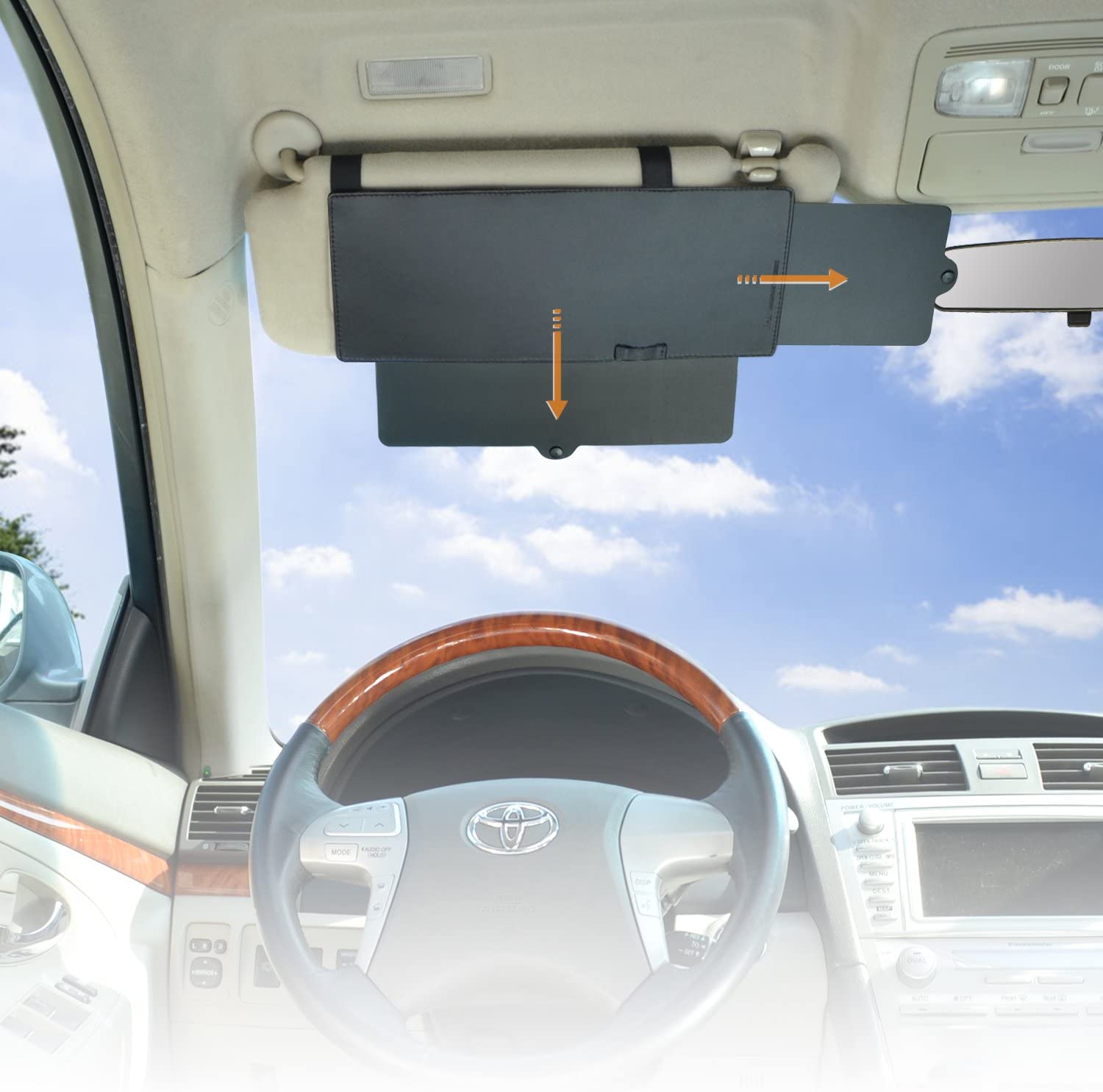 EcoNour Sun Visor Extender for Cars