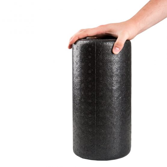Foam roller compact / Fascial roll / Massage roll- Pilates, Physio, Yoga, trigger point, 31 x 15 x 15 cm, black - Image 2