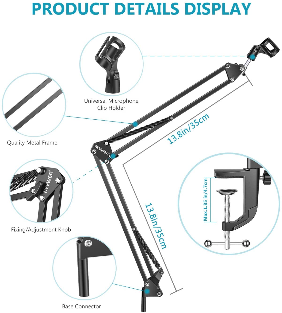Neewer Microphone Arm Stand - Image 2