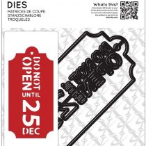 Docrafts Do Not Open Tag Carbonised Steel Dies
