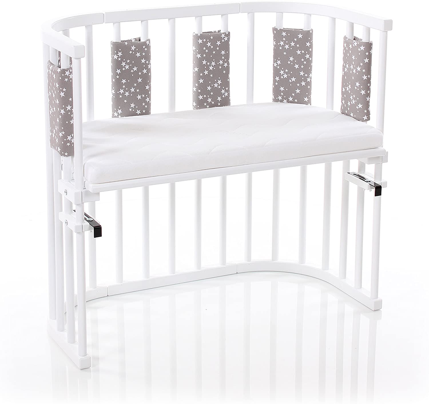 babybay babynest Ultrafresh Piqué Suitable for Model Original Taupe Stars White, Multi Color - Image 2