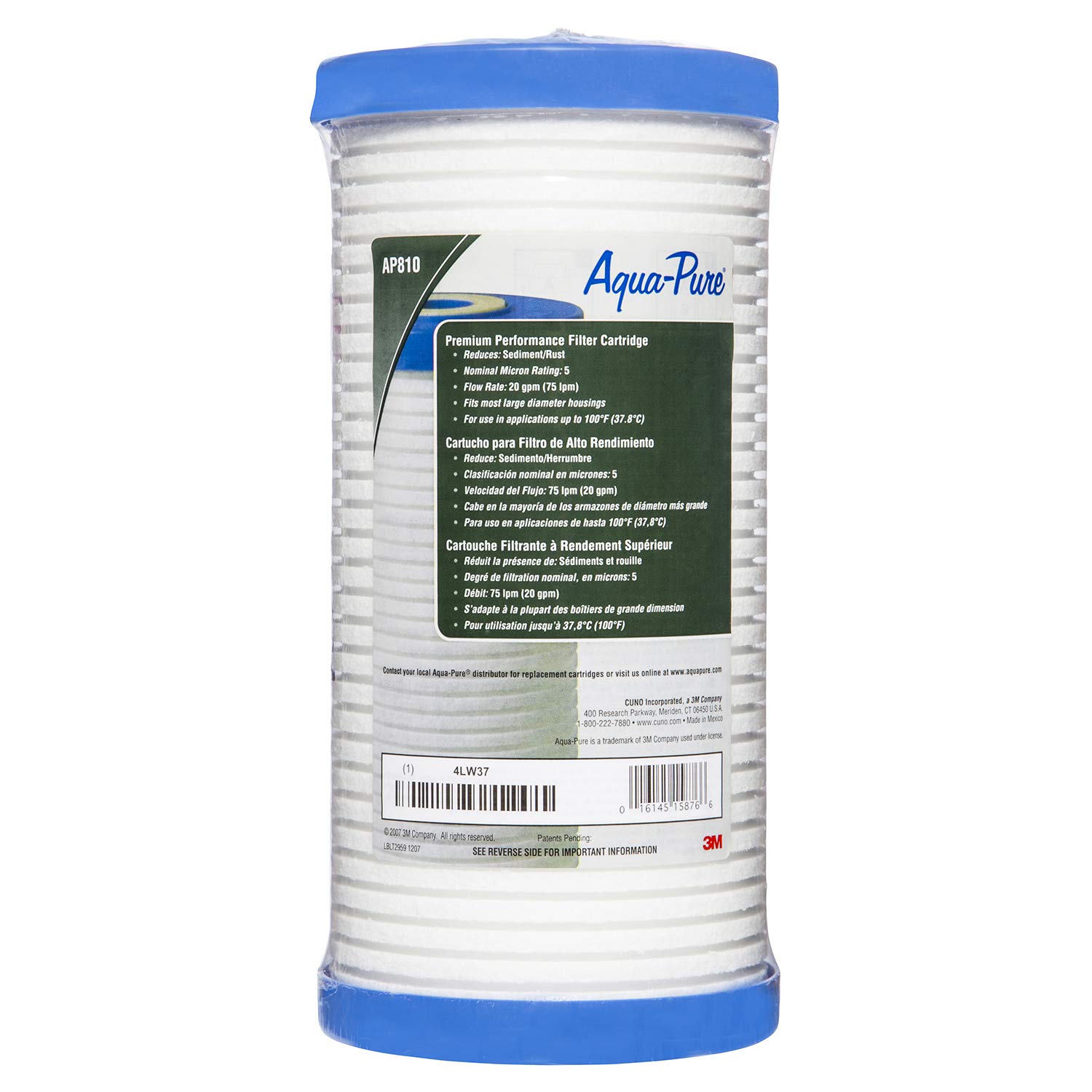 Aqua-Pure AP810 Water Filter Cartridge, Polypropylene (PP), White
