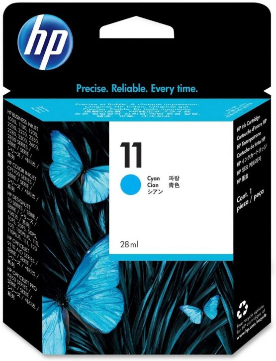 HP C4836A 11 Original Ink Cartridge, Cyan, Single Pack