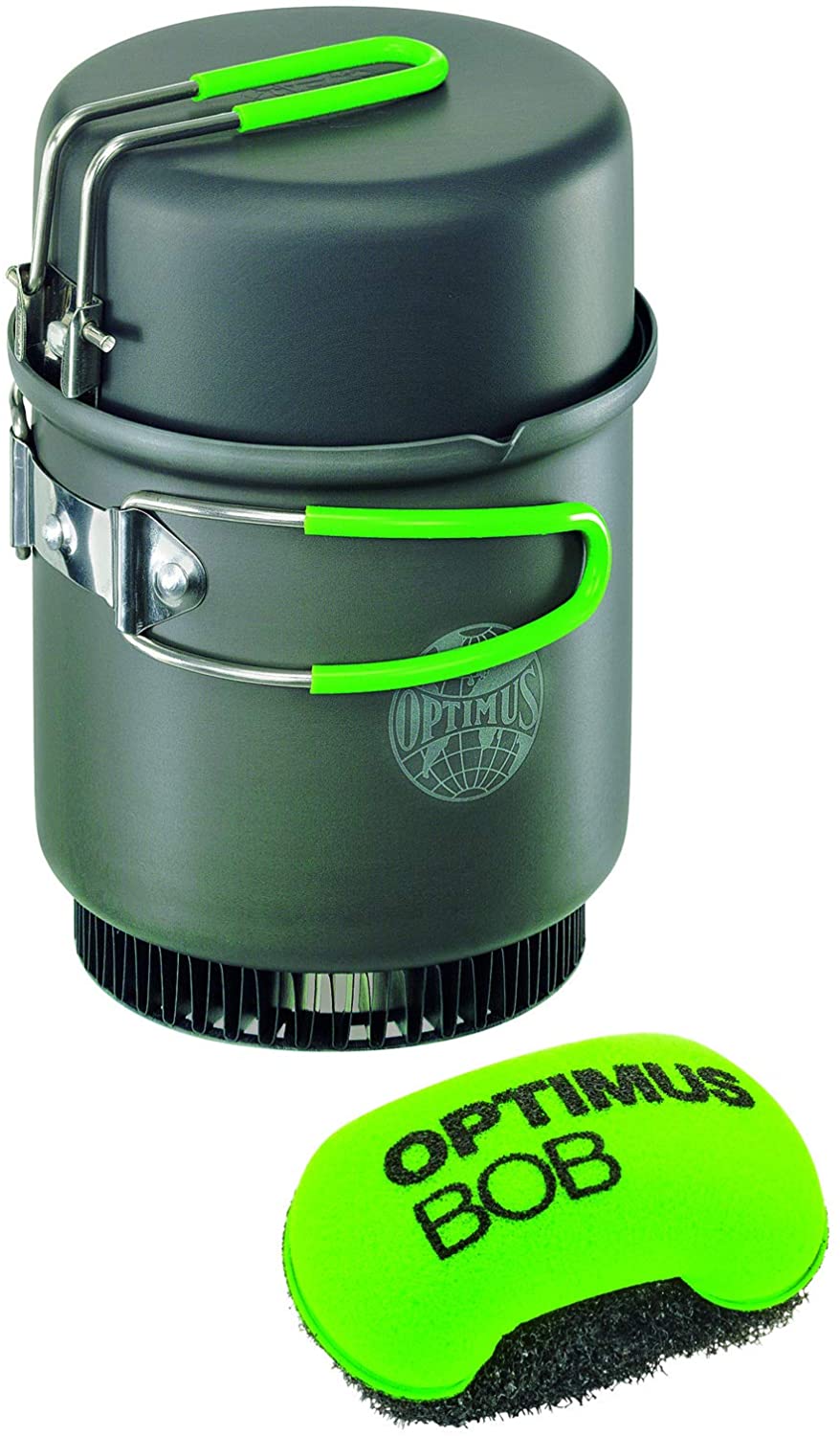 Optimus Terra Weekend HE Cookset (0.95 Ltr, Pan Set) with Optimus Bob Sponge, Grau - Image 2
