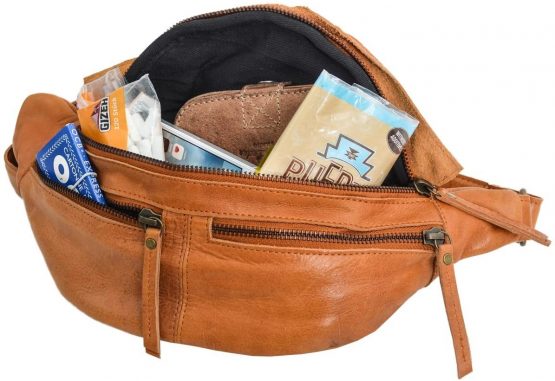 Gusti Leather Bum Bag - Shoulder Bag Leather Black Hip Bag Men Men's Bum Bag Women's Bum Bag - Image 4