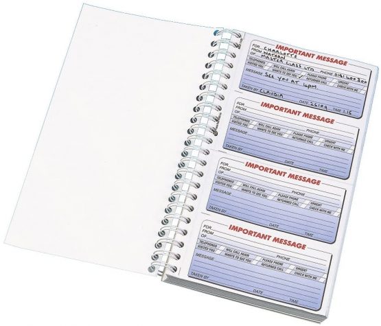 Q-Connect Duplicate Telephone Message Book 400 Messages