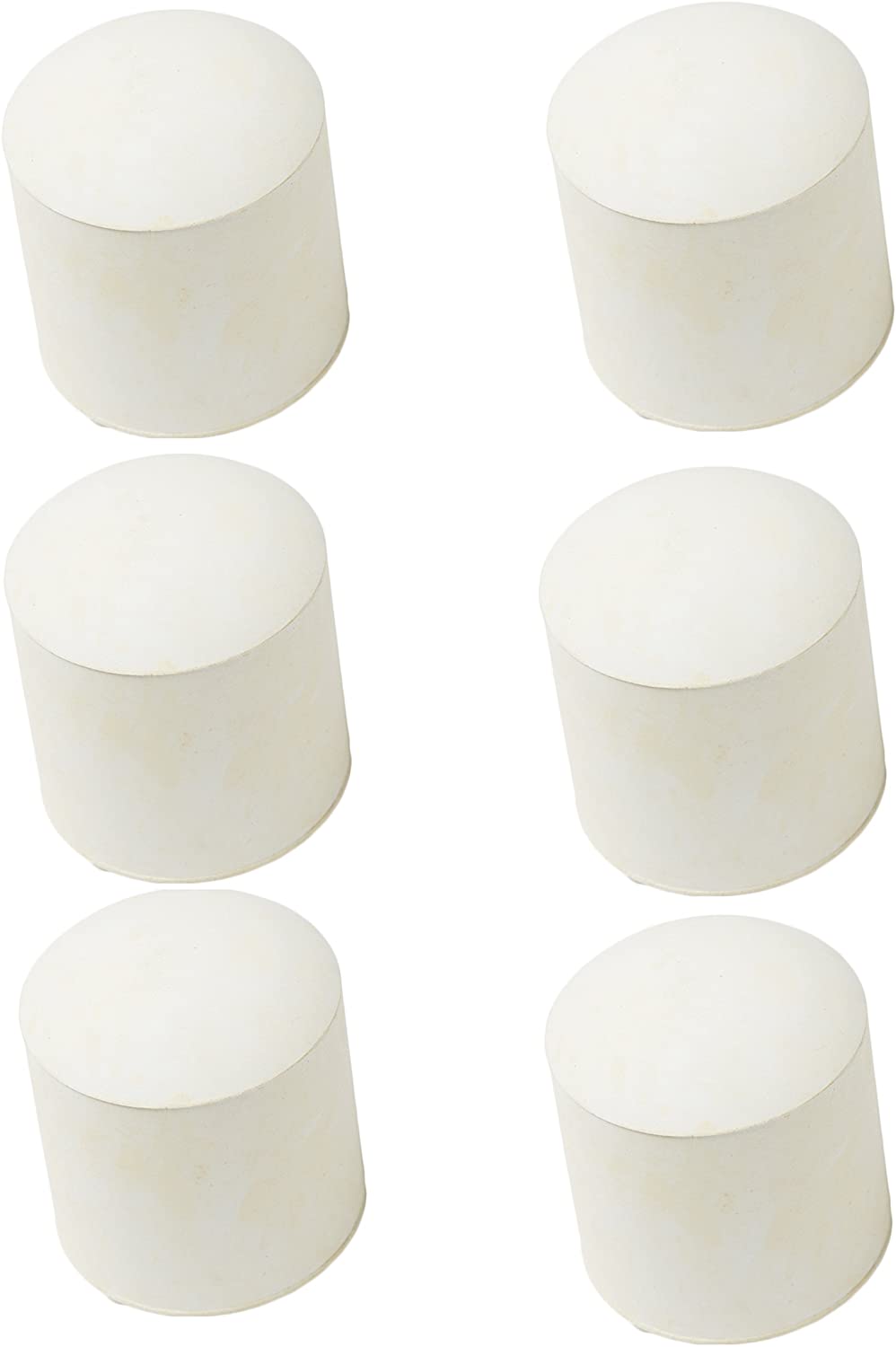 Merriway BH03136 (8 Pcs) Chair Ferrule, Soft Rubber 16mm (5/8 inch) White - Pack of 8 Pieces, 16 mm
