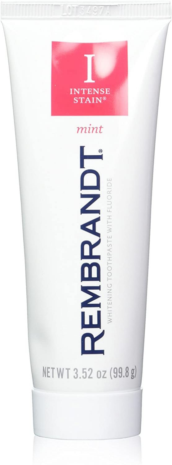 Rembrandt Intense Stain Whitening Toothpaste with Fluoride Mint, 3.52 oz