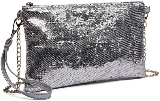 Miss Lulu Mini Crossbody Bag For Women Clutch Chain Shoulder Bag Evening Party Shining Sequins - Image 2