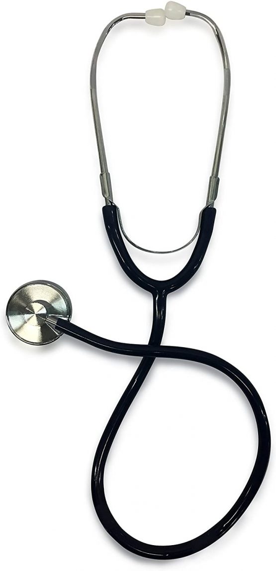 Primacare DS-9196 Professional Classic Series Large Adult Size Manual Blood Pressure Kit, Long Lasting Latex Inflation System with D-Ring Cuff and Stethoscope, Navy - Image 3