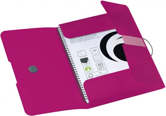 Herlitz Easy Orga To Go A4 PP Wallet Folder - Opaque Berry (Pack of 3) - Image 2