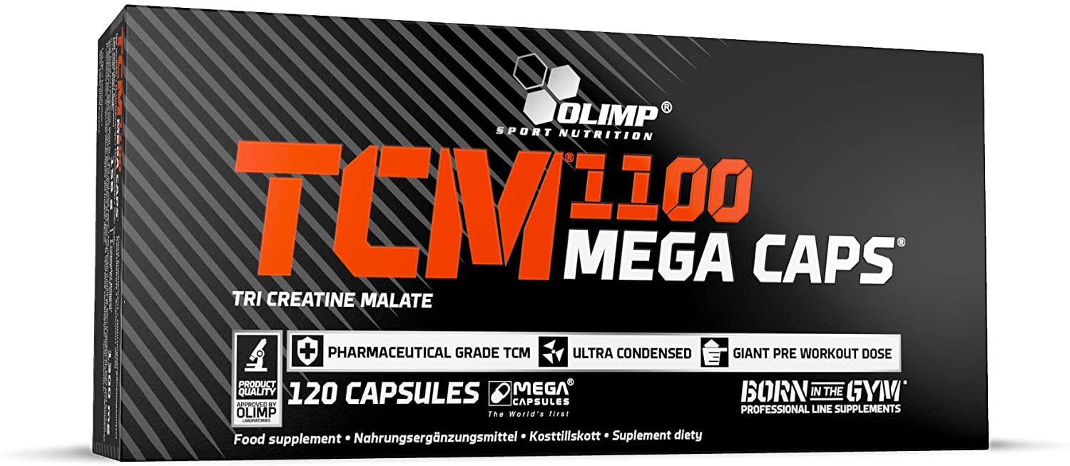 OLIMP SPORT NUTRITION Olimp Labs TCM Capsules, 1100 mg, Pack of 120 Mega Capsules, 120 count (Pack of 1)