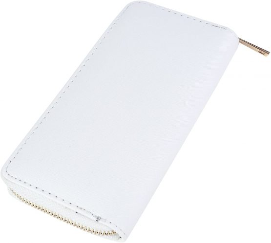 DonDon Women’s Purse Wallet Pocket Plain White