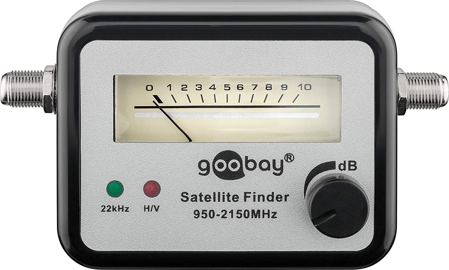 Goobay 67000 Satellite Finder with Meachanical Display, black silver, 1 item - Image 4
