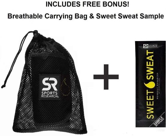 Sweet Sweat Waist Trimmer - Black/Yellow Logo | Premium Waist Trainer Belt for Men & Women - Image 3