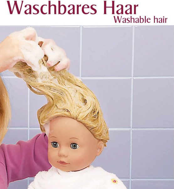 Gotz 1818242 Maxy Aquini Vintage Doll - 42 cm Bathing Baby Doll With Blonde Hair And Blue Sleeping-Eyes - Suitable Agegroup 3+ - Image 4