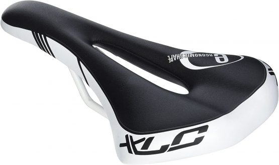 XLC Unisex's SA-S06 MTB/ATB Sport Saddle, Black/White, One Size - Image 2